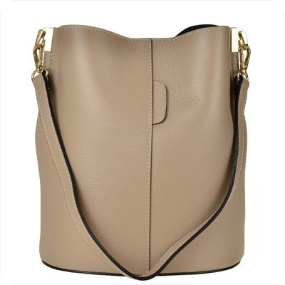 Borse In Pelle Beige Leather Bag