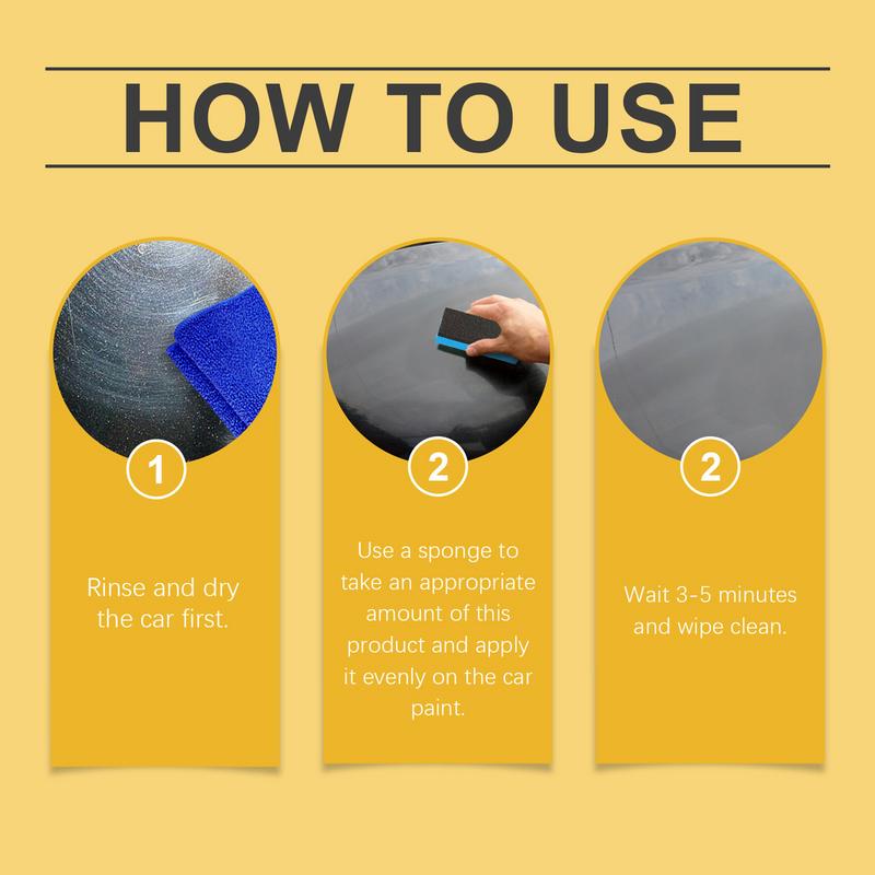 100g Powerful Auto Polishing Wax Scratch Repair Polisher For Cars Vehicle Body Paint Repair Wax With Sponge Vehicle Accessories