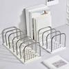 Desk File Sorter Organizers Rack 6 Section Book End Desktop Bookshelf Space Saving Bookend Magazine Stand 37x145x135mm