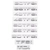 B Car Rear Sticker Rear Turnk Badge Black Silver 55TFSI TDI 35TFSI 60TFSI 45TFSI Emblem Logo Outddor Accessories
