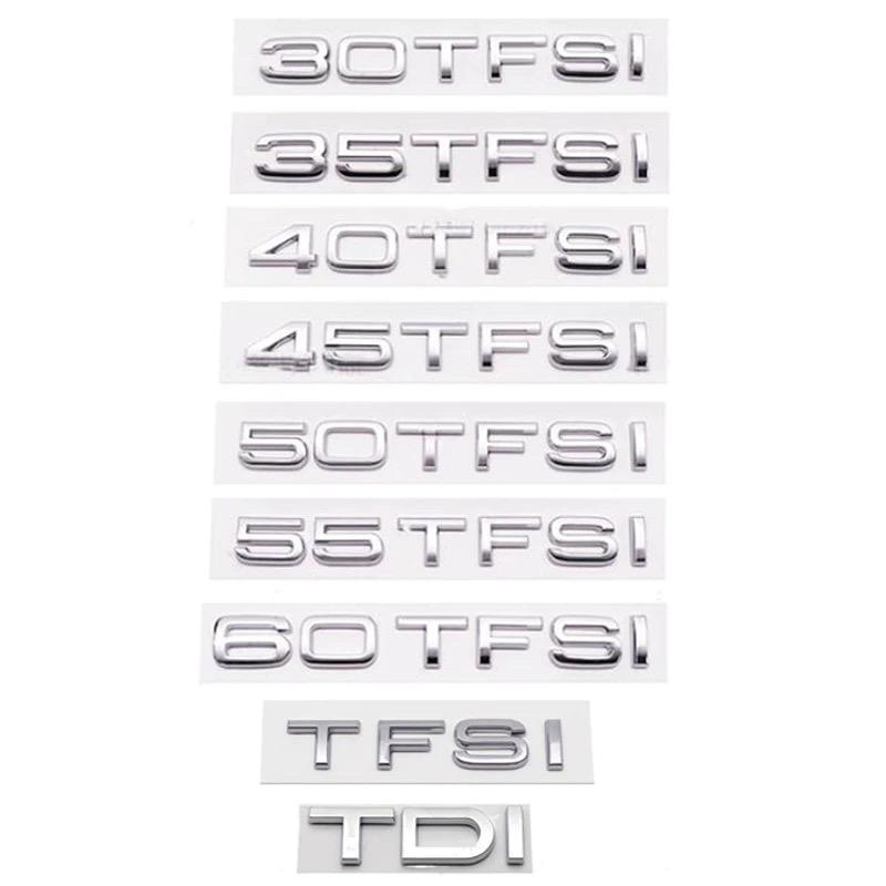 B Car Rear Sticker Rear Turnk Badge Black Silver 55TFSI TDI 35TFSI 60TFSI 45TFSI Emblem Logo Outddor Accessories