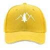 Mountain Pine Forest Camouflage Silhouette Graphic Sandwich Baseball Cap Sun Cap Outdoor Workouts Hat