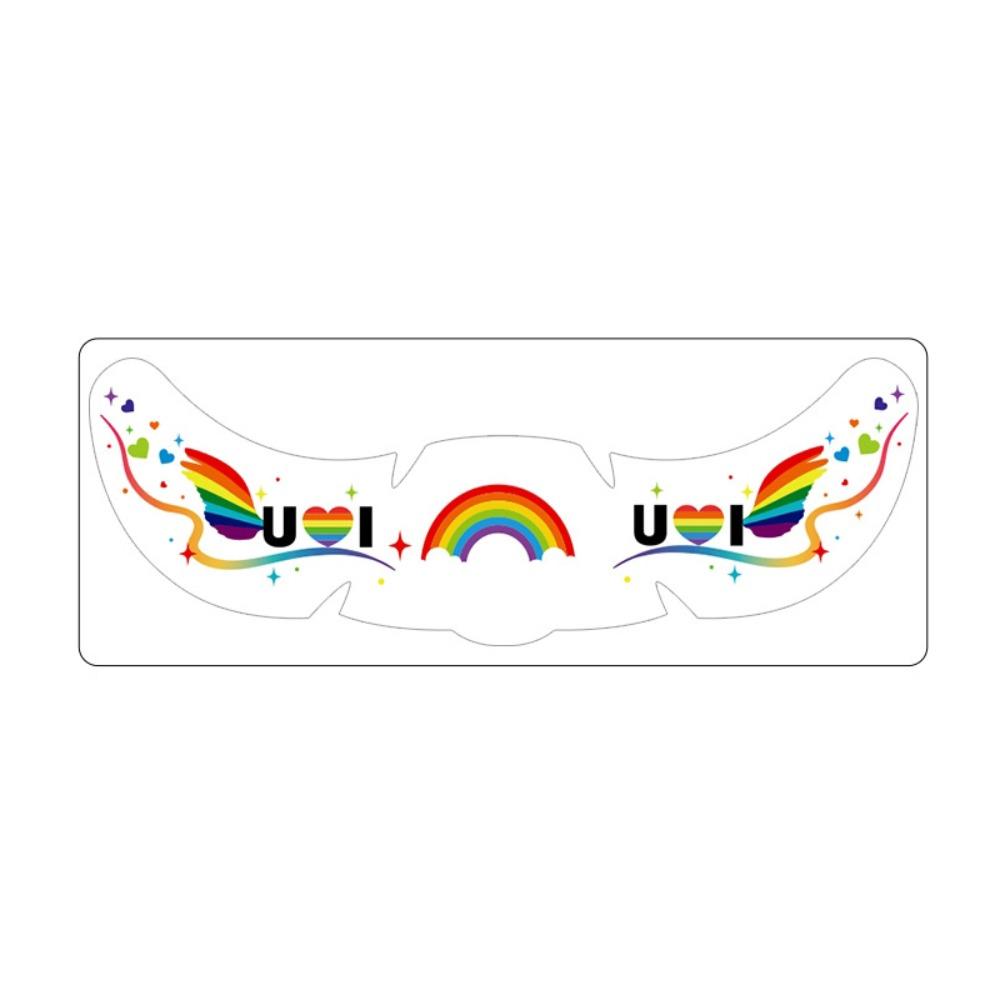 Waterproof Rainbow Freckles Face Tattoo Facial Art Makeup Stickers  Pride Month