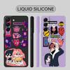 Makima Power Chainsaw Man Phone Case For Samsung Galaxy S23 Ultra S10 S9 Plus S21 5g S10e S8 S22 S20 Anime Square Liquid Cover