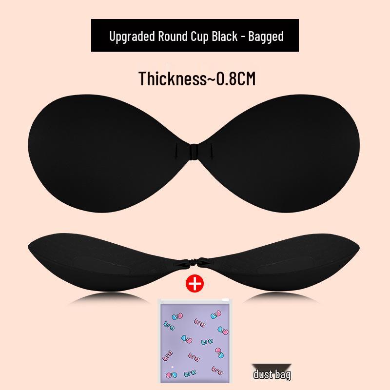 Mangoförmige selbstklebende Push-Up-BH-Einlagen: Atmungsaktive, unsichtbare Nippelabdeckungen für große Brüste - Anti-Hänge-Unterstützung für Hochzeitskleider