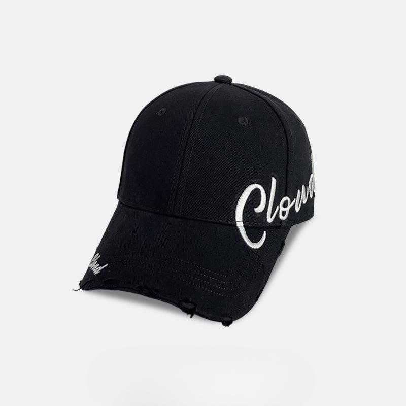 Embroidered Baseball Cap for Women In Spring and Summer Casual and Versatile Face Showing Small Sun Protection Hard Top Baseball Cap