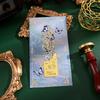 Metal Bookmarks - Vintage Leaf Shape Bookmarks Set, Enamel Gold Edge Book Page Clips, Elegant Chinese Style Reading Accessories (8cm X 8cm)