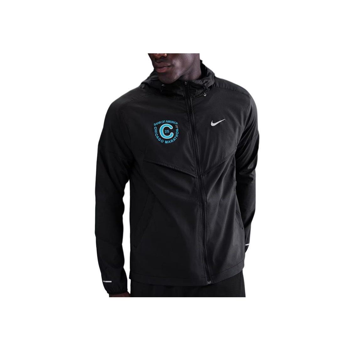 Nike Невероятно легкая толстовка с капюшоном на молнии с длинным рукавом и логотипом Мужские куртки HQ4267-010 XL