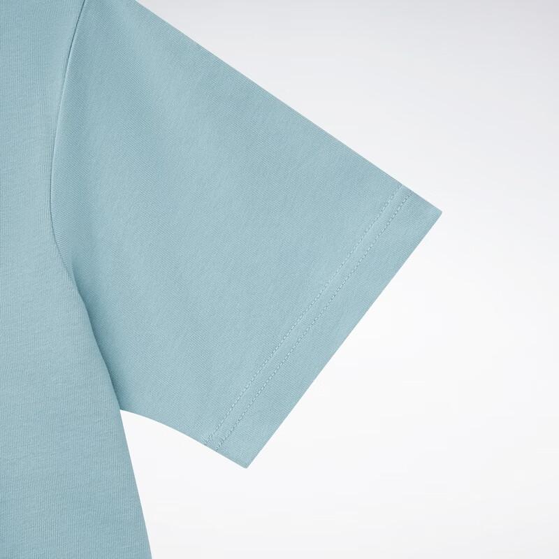 Reebok Crop S/S Tee Series Shoe Pattern Printed Short Sleeve T-Shirt Women Tops Light-Blue 23RMS404WGB1