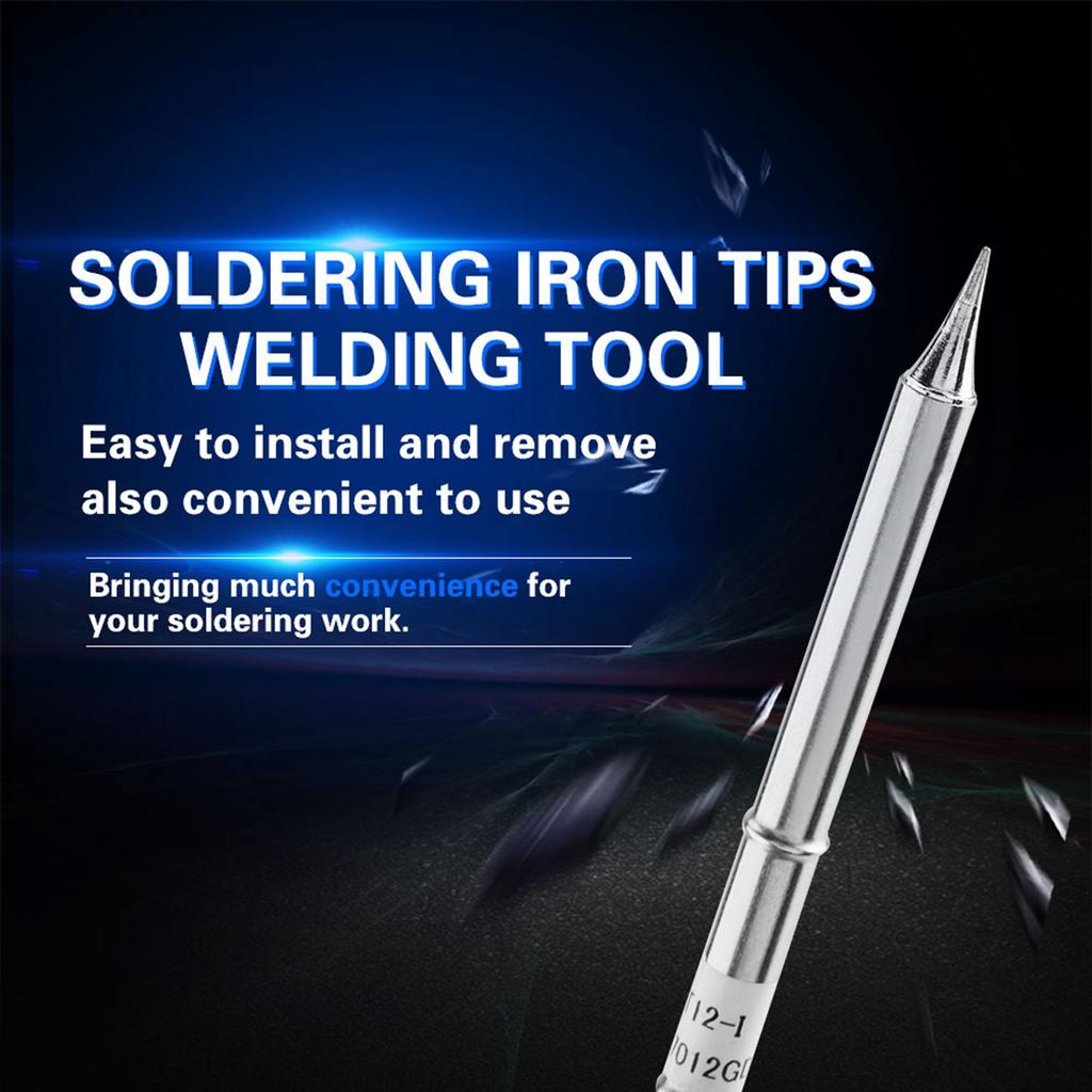 T12 Series Soldering Iron Tips Welding Tool Replacement for FX951 Rework Station(T12JL02)