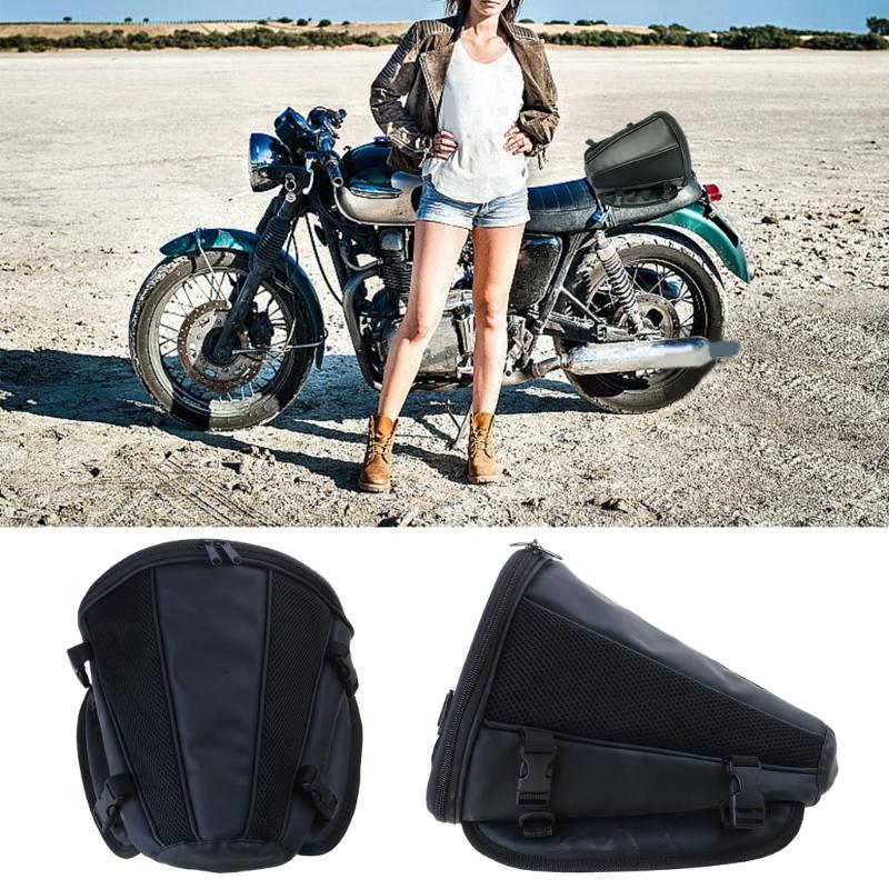 Motorcycle Storage Tail Bag Helmets Accessories Adjustable Rear Seats Pack with Inner Compartments for Organized Storage