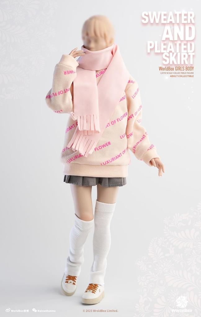 [TOYBARJAPAN] 16 Scale Figure Accessory Set (Suitable for TBLeague and Other Figures) Worldbox CA010 Winter Pretty Girl Outfit Skirt, Stockings,