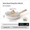 CAROTE Maifan-Stein Antihaft-Titan-Pfanne 24 cm für den Hausgebrauch Steakpfanne Kleine Eierpfannkuchenpfanne Induktionskochfeld-kompatibel