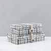 Felt Storage Box Rectangular Jewelry Box Circular Handle Desktop Storage Container Jewelry Organizer Desk Organizer