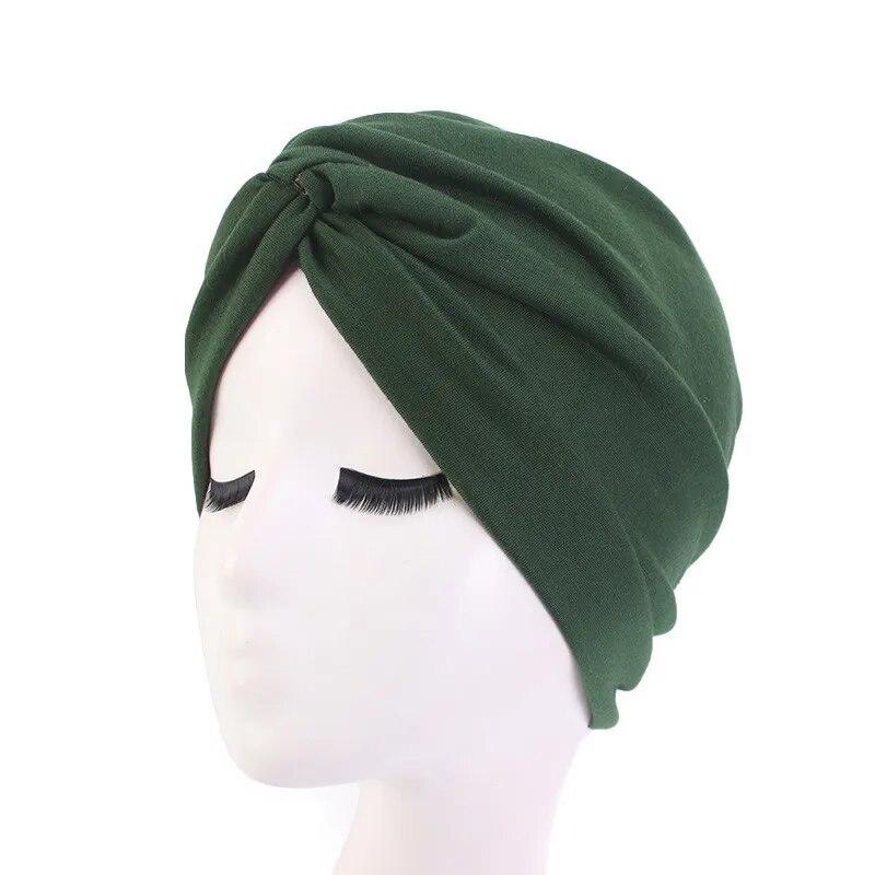 Fashion Women Cross Twist Turban Caps