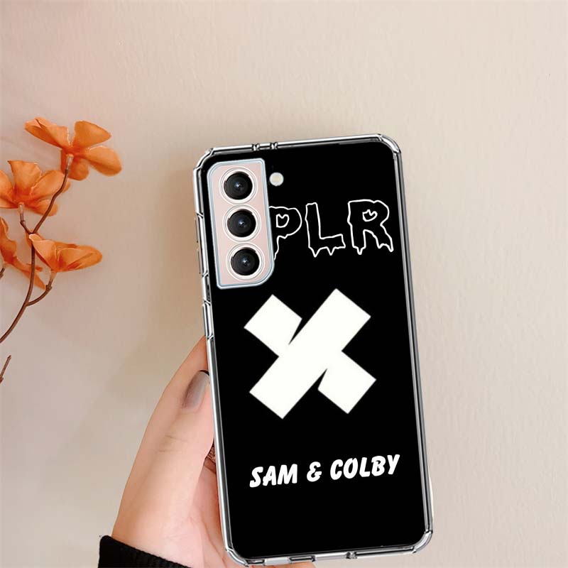 Sam and Colby XPLR Clear Phone Cases for Samsung S26 Ultra Galaxy S25 Edge S24 S23 FE S21 Plus S20 S22 S10 Cover Patterned Compa