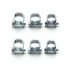 120pcs 7-18mm Mini Clamp Fuel Injection Hose Air Hose Clamps Assortment Kit Diesel Petrol Metal Pipe Clips Assorted Kit