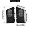 For VW Transporter T5&T5FL Dashboard Speaker Grille Set - Left & Right ABS Plastic Black Cover 7H0857227 & 7H0857228
