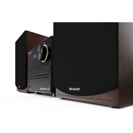Sharp | Micro Hi-Fi System | XL-B517D(BR) | Braun | USB-Anschluss | AUX-Eingang | Bluetooth | CD-Player | UKW-Radio | Kabellose Verbindung