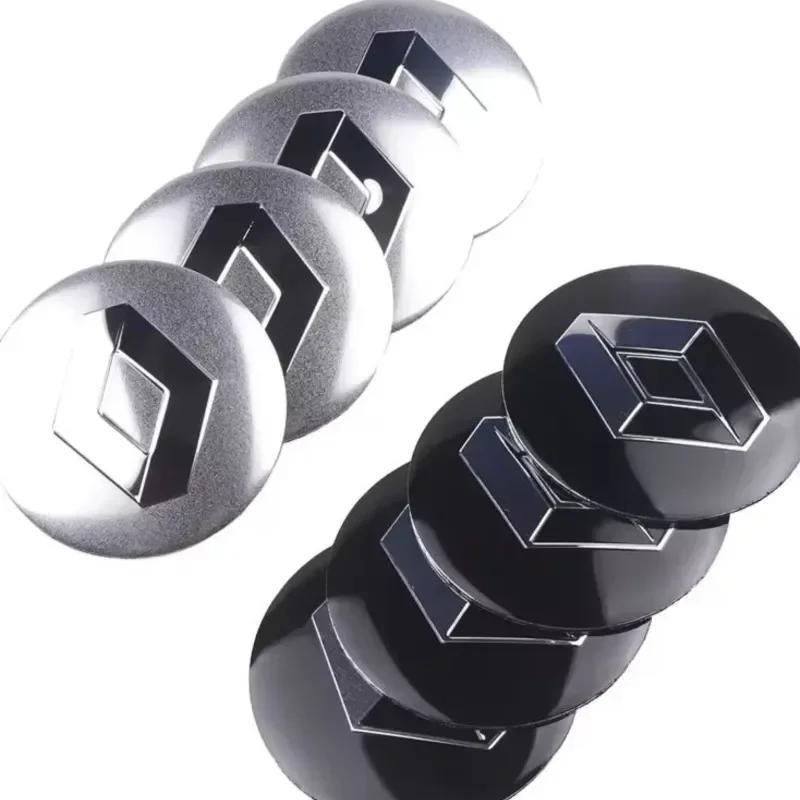 Hub Caps For Renault Megane 2 3 4 Twingo Clio Talisman Captur Kwid Scenic GT 4Pcs 56mm Car Wheel Center Hub Cap Stickers Accesso