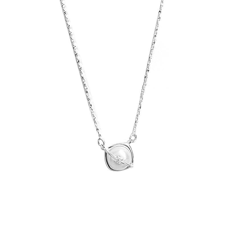 

Простое и роскошное квадратное жемчужное ожерелье для женщин-дизайнеров, персонализированная и нежная цепочка на ключицу