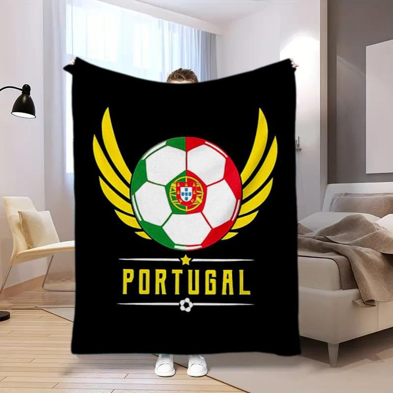 

1PC Football pattern blanket, all season lightweight home office outdoor nap multifunctional blanket 80cm x 120cm