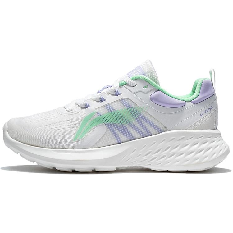 New LiNing EazGo Low Top Running Shoes Women's White Purple ARES008-3