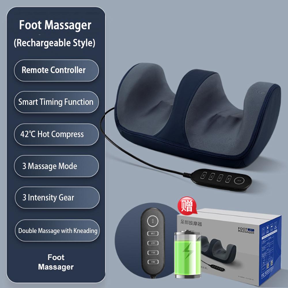 Elektrisches Shiatsu-Fußmassagegerät mit Wärme, Knetmassagegerät für Füße und Waden mit Massagerolle, Tiefengewebe-Muskelentspannung