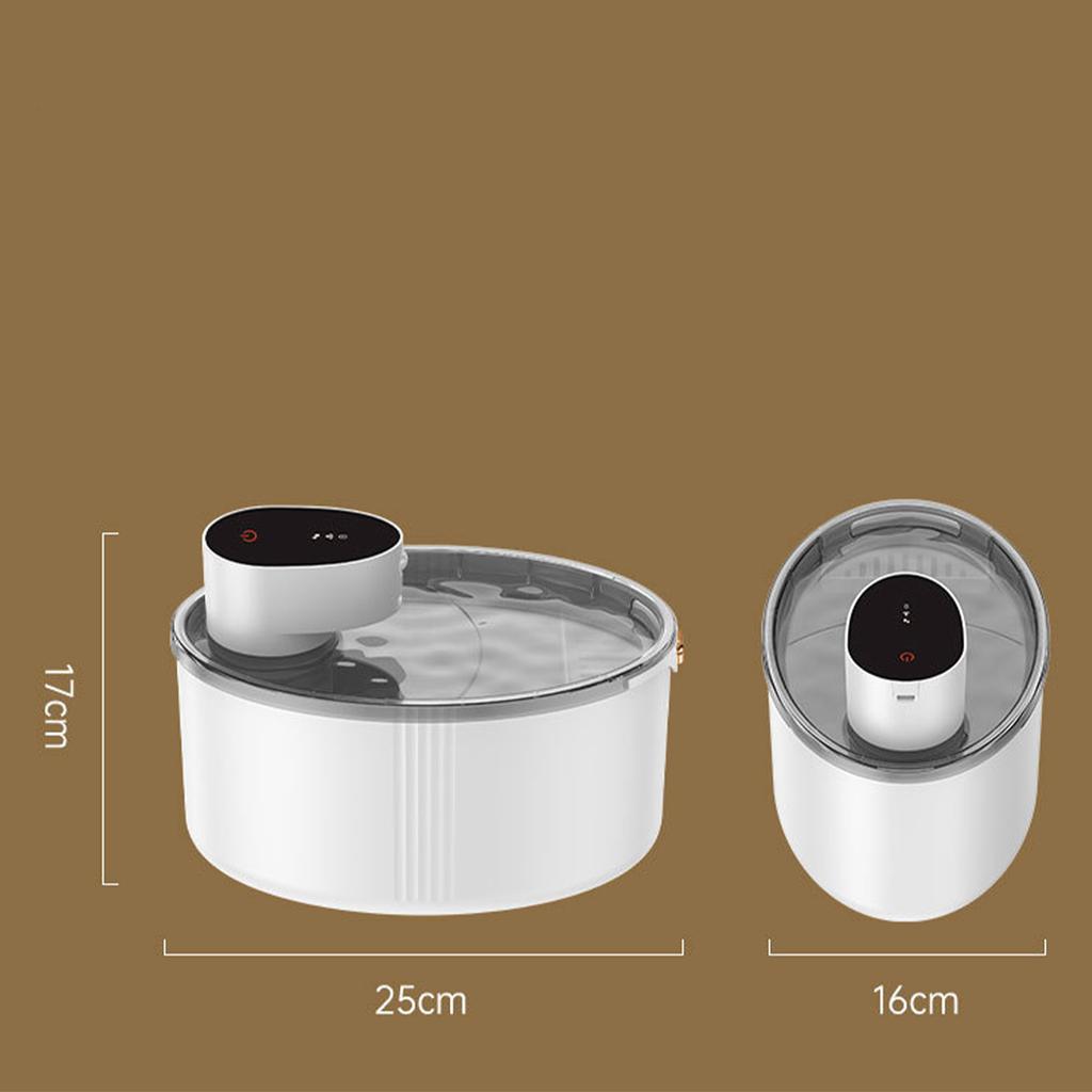 Rechargeable automatic pet drinking fountain with large capacity and filter element for cats