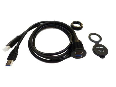 Suzuki USB-kabel HDMI USB-adapterset för anslutning av bilnavigeringssystem, laddning &