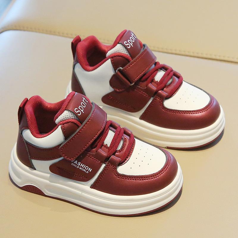 Children's sports shoes 2025 spring and autumn new girls' little white shoes high-top boys' casual board shoes soft-soled baby shoes list