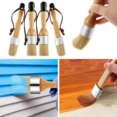 Wax Brush Simple Operation Wide Application Lightweight Chalk Wax Stencil Brush Set Home Supply
