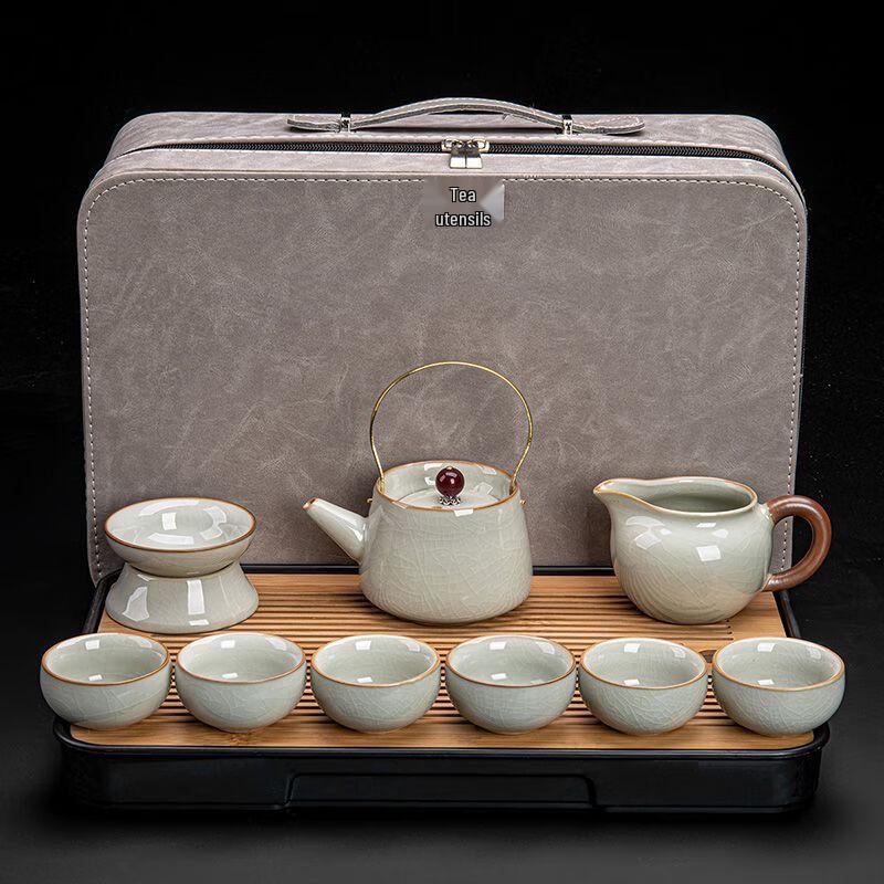 

Jiakangming Ru Kiln Ceramic Kung Fu Tea Set