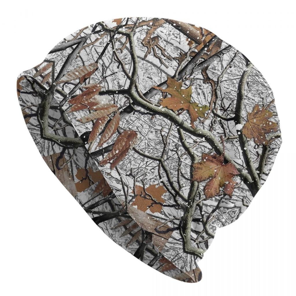 Camouflage Hunting Skullies Beanies Hats Real Tree Camo Unisex Women Street Caps Warm Dualuse Bonnet Hats