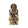 Handgjord Mässing Gudinna Laxmi Staty för Hemtempel | 2,5" Maa Lakshmi Figurin Idol Murti Heligt Symbol för Välstånd | Perfekt för Ritualer & Gåvor