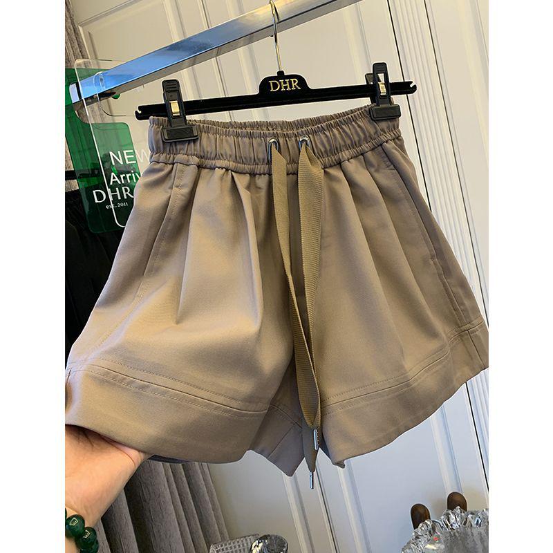 

Plus Size Women s Summer Casual Loose Slimming Five-Point Shorts L [80-120 Jin] хаки