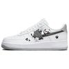 Air Force 1 Slip Resistant Abrasion Resistant Low Top Skateboard Shoes Men's Gray White FJ4146-100(Team181- )