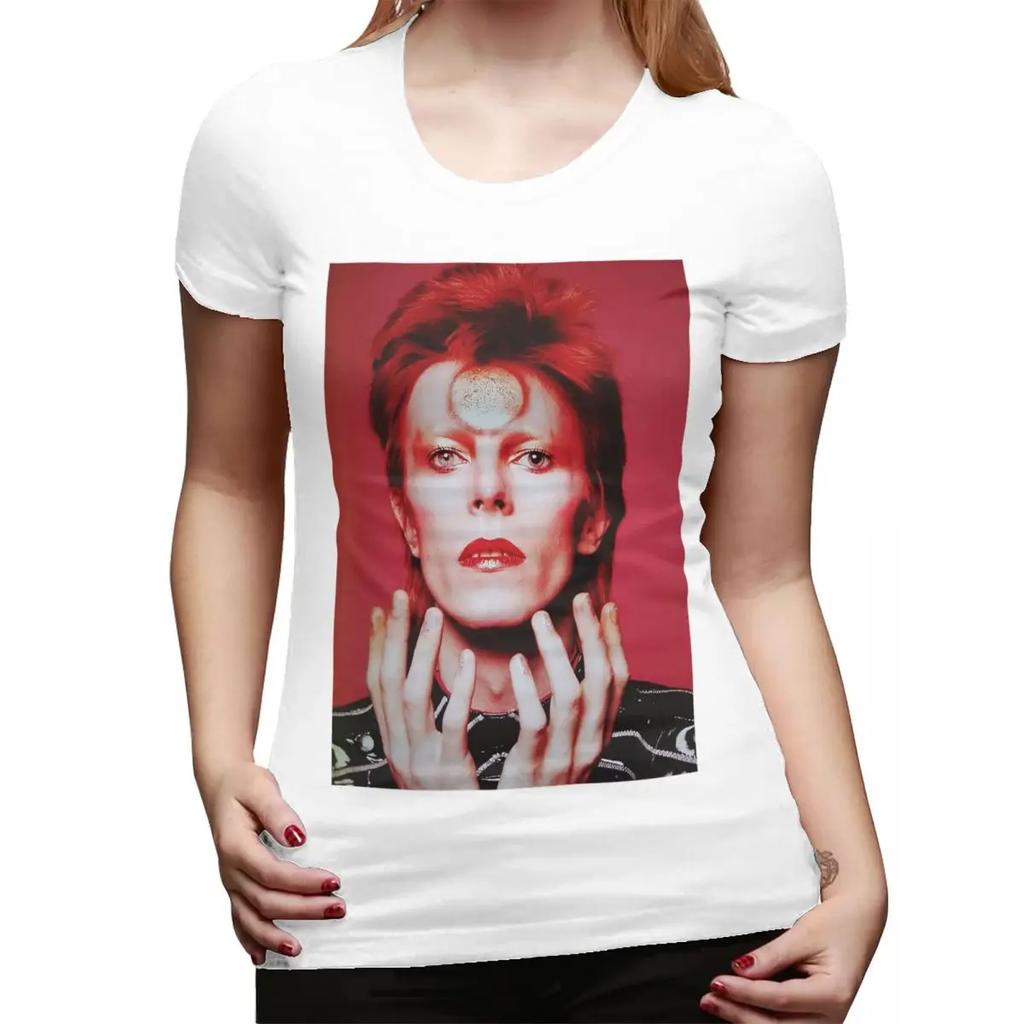 Davids Bowied TShirt for Women ONeck Streetwear T Shirts Womens Tees Short Summer Clothes Tops