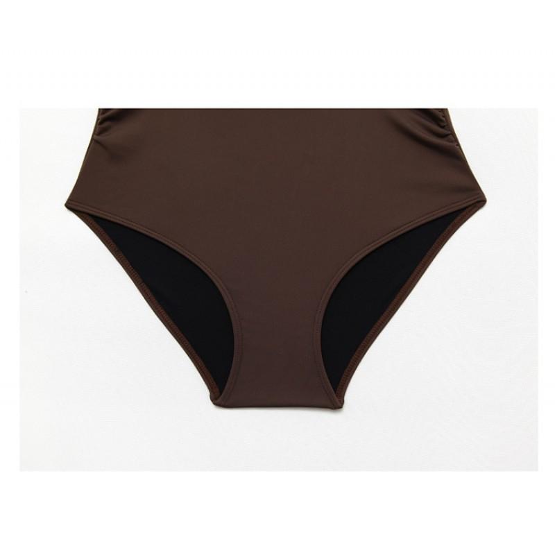 Swimwear Feminine Two-piece Suit Covering Belly Slimming Hot Vacation Style One-piece Swimming
