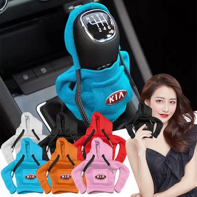 Mode Voiture Levier de Vitesse Housse Levier de Vitesse Voiture Pommeau Levier de Vitesse Voiture Sweat à Capuche Style Pour Ceed Rio Sportage R K2 K3 K4 K5 K6 K7 K8 Soul Opeima Ceed Sorento