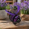 Automated Dusk to Dawn Lighting Solar Bee Garden Light, Outdoor Solar-Powered Metal Lantern, Waterproof Colorful Landscape Lamps Hanging Light