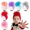 Newborn Baby Girl Hat - Cute Shiny Big Flower Design