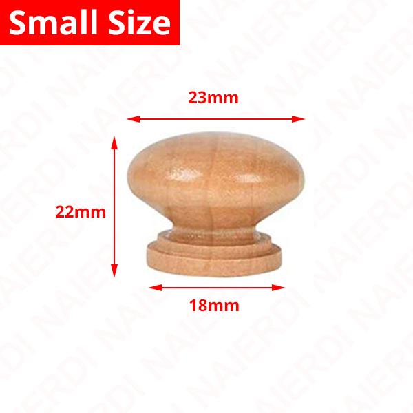 

NAIERDI 10 Pack Wood Round Cabinet Knobs and Handles Natural Wooden Kitchen Cabinets Pulls for Furniture Dresser Wardrobe Handle
