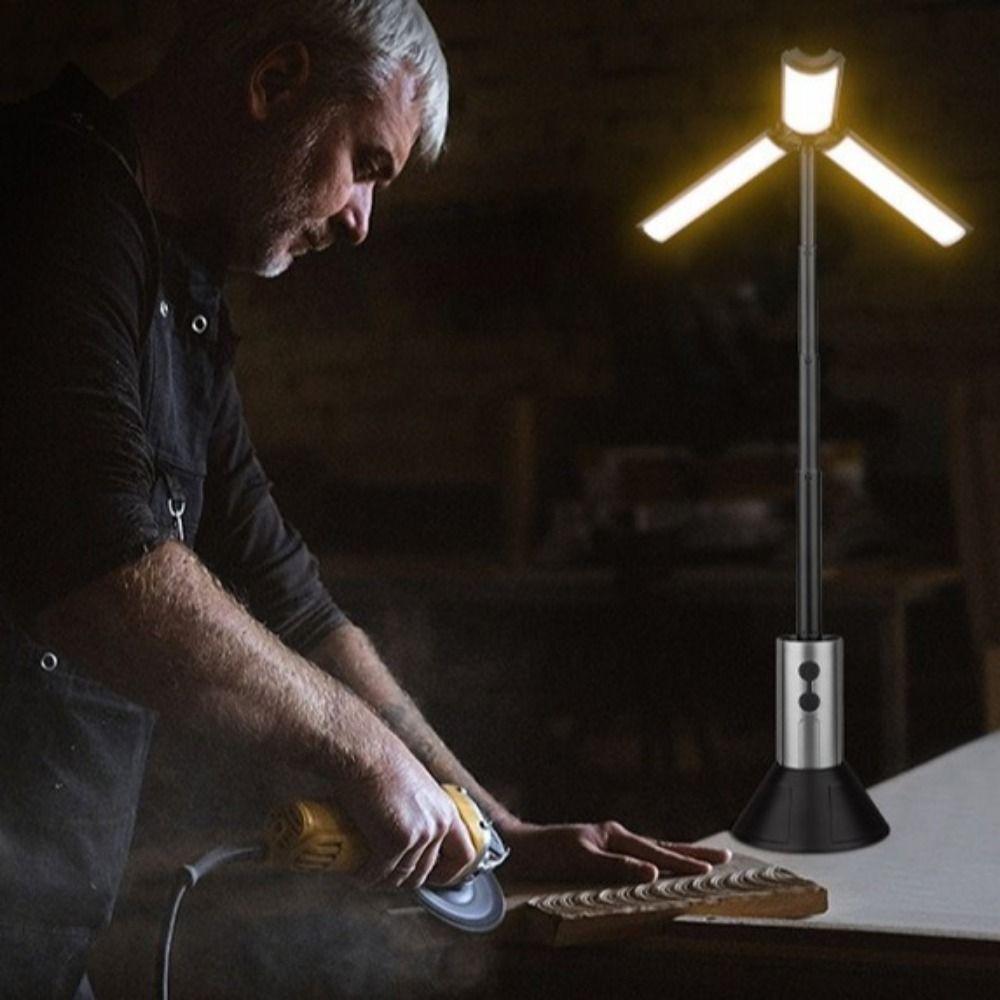 LED Light Camping Light Telescopic Telescopic Flashlight Emergency Lamp  Outdoor Camping