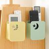 1Pcs Remote Control Storage Box, No Punching Remote Control Bracket, Wall Mounted Bracket, Charging Bedside Container Holder