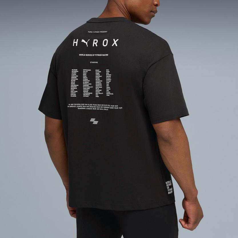 Puma X Hyrox Collaboration Lifestyle SS25 Round Neck Pullover Simple Short Sleeve T-Shirt Men T-Shirt 527576-01
