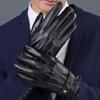 Men's and Women's Winter Touch Screen Leather Gloves... Thick, Warm, Windproof, and Velvet Lined for Riding Motorcycles and Outdoor Activities.