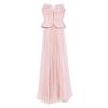 French Style Wrap Chest Sleeveless Long Dress, Fashion Women's Casual Evening Party Dress for European American Women