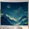 Midnight Mountains Tapestry