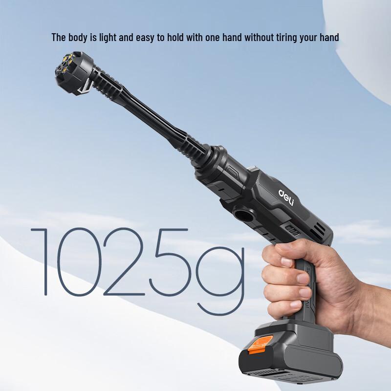 Deli 1200kPa High-Pressure Cordless Car Washer